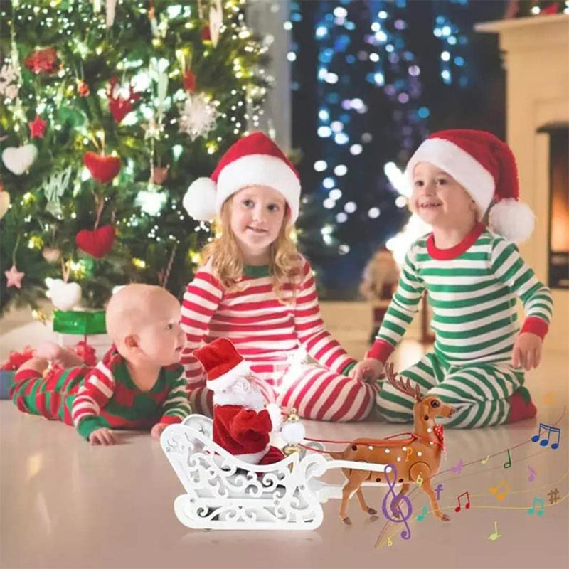 Climbing Santa on a ladder, a festive musical Christmas toy, perfect for home decor