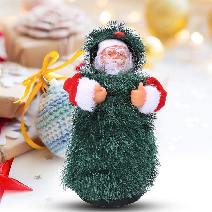 Interactive musical Santa, red outfit, white beard, festive Christmas plush toy