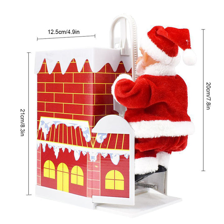 Merry Christmas with a musical climbing Santa, a delightful electric holiday toy