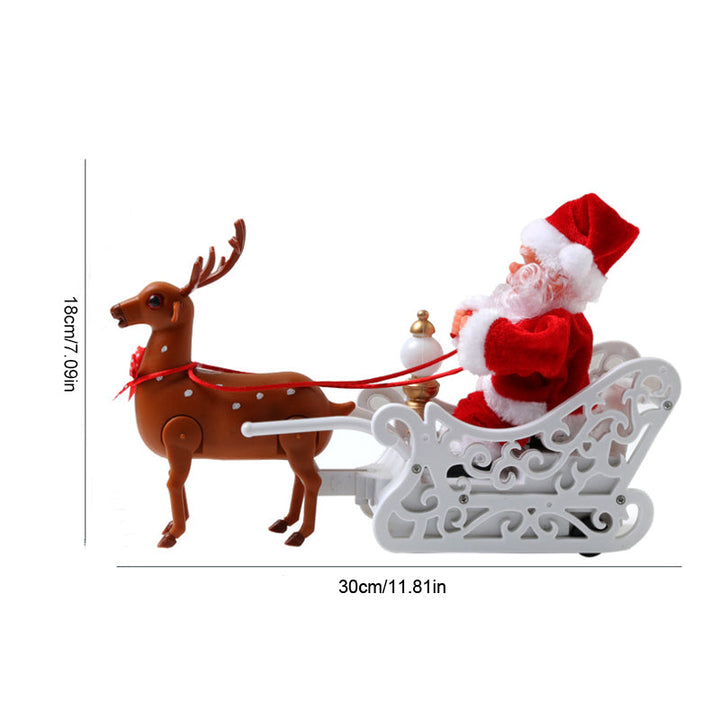 Interactive plush Santa, climbs and sings, perfect addition to Christmas decor