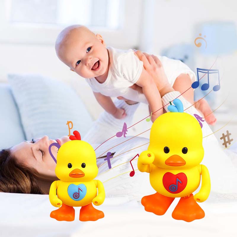 Interactive Musical Dancing Duck Toy with Lights, an engaging toy for kids.