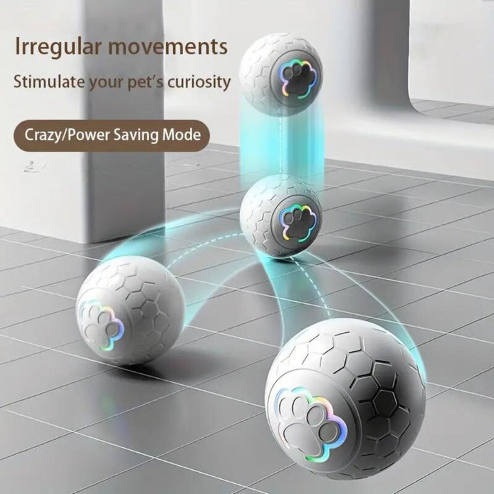 Bright green SmartBounce interactive dog toy for endless outdoor fun.