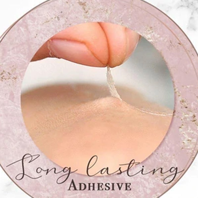 Multiple women using invisible eyelid tapes, achieving a subtle and natural double eyelid look.