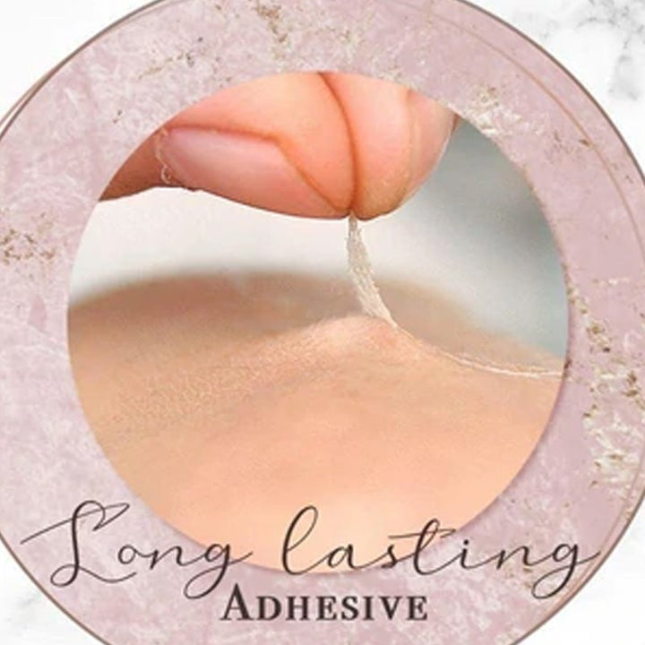 Multiple women using invisible eyelid tapes, achieving a subtle and natural double eyelid look.