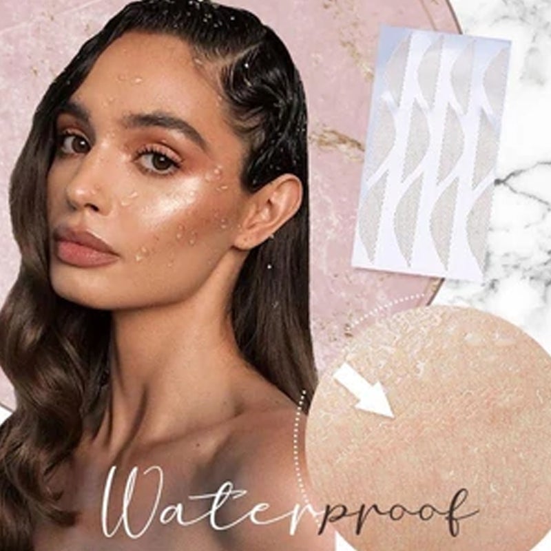 Various sizes of invisible eyelid tapes, a beauty tool for discreet eye lifting and double eyelids.