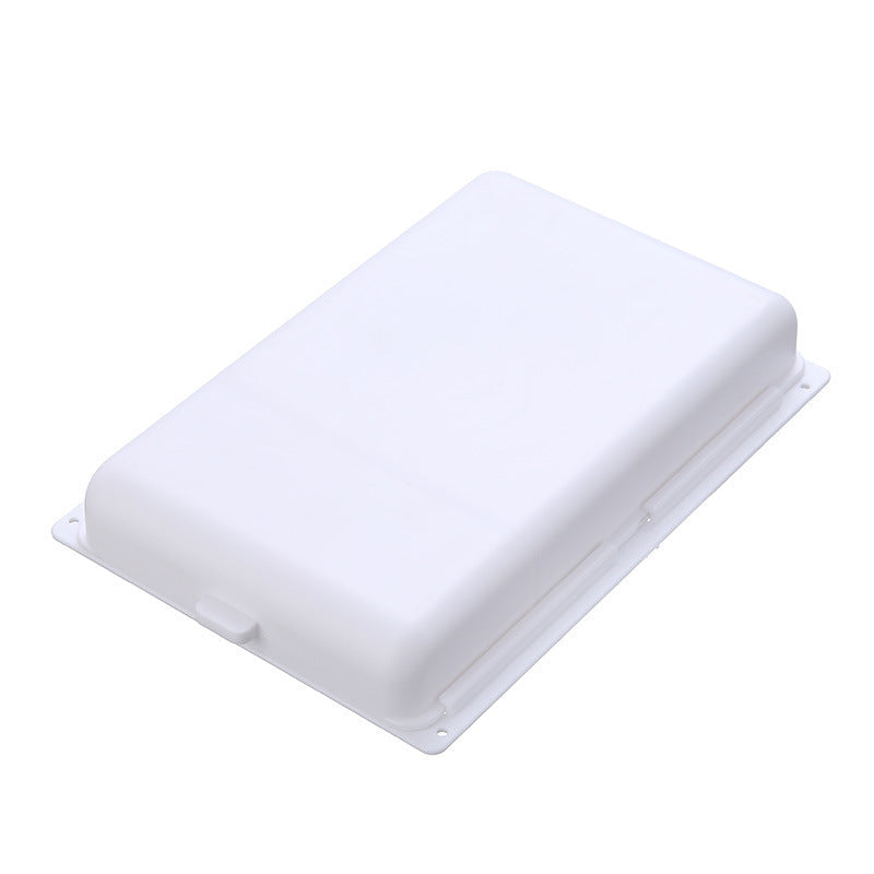 Detail view of invisible under desk storage drawer's smooth pull-out mechanism.