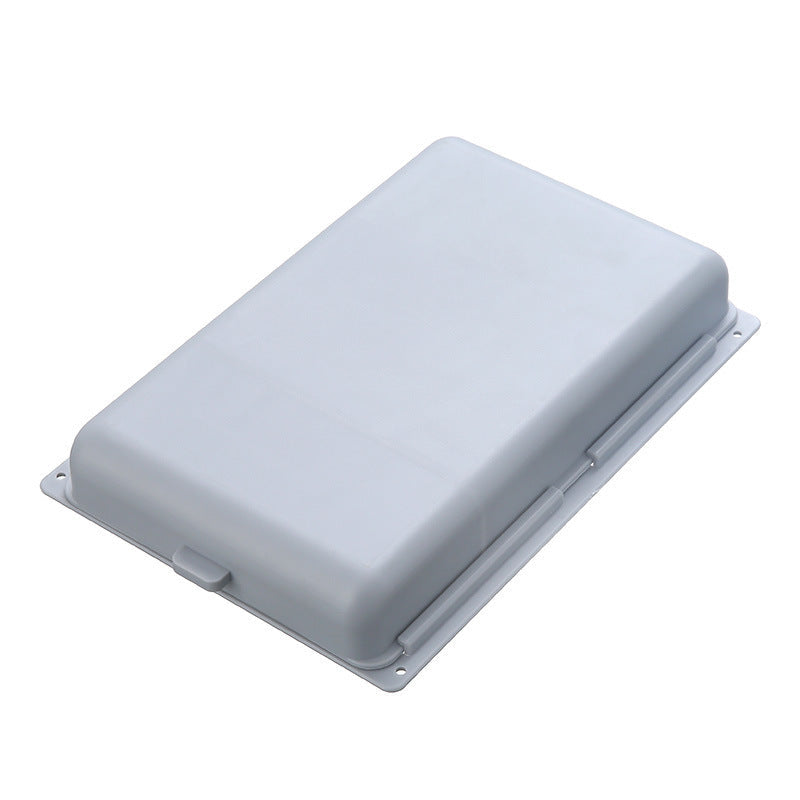 Under desk storage drawer, black, with various small office items neatly organized inside.