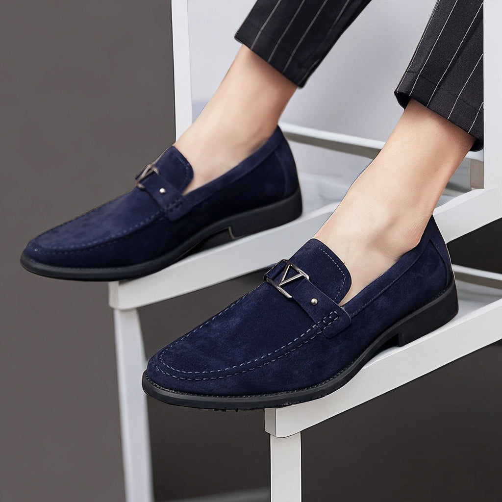 Stylish men's slip-on loafers for versatile wear. Italian design, comfortable elegant footwear for spring & summer fashion.