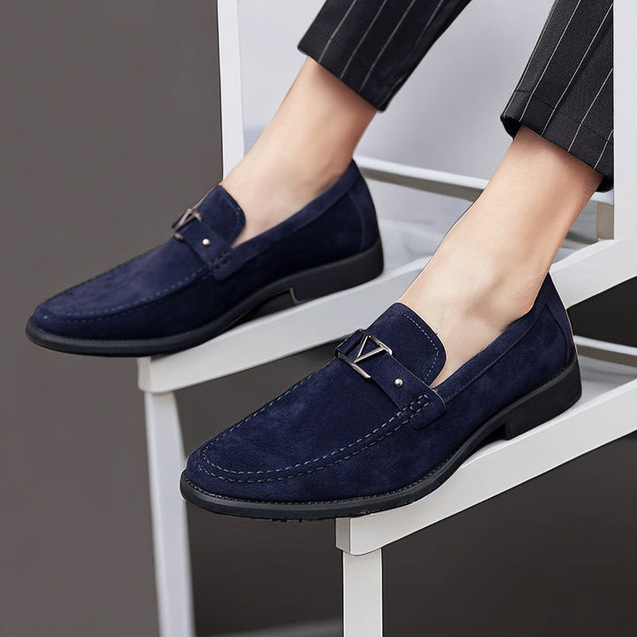 Stylish men's slip-on loafers for versatile wear. Italian design, comfortable elegant footwear for spring & summer fashion.