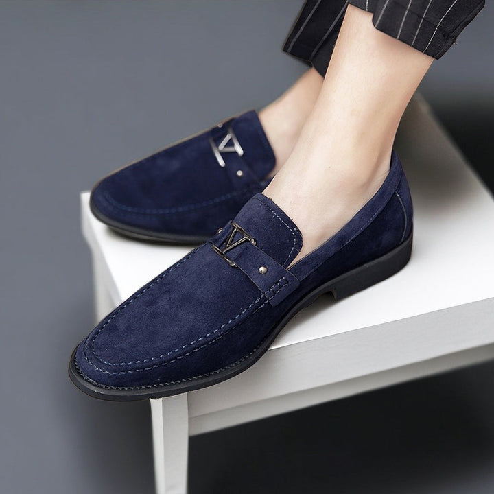 Versatile men's Italian slip-on loafers. Comfortable, classic elegant footwear for formal, casual, & business casual outfits.
