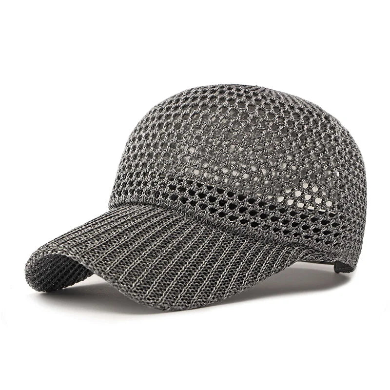 Lightweight cream breathable mesh classic cap, a unisex accessory and ideal for summer outfits