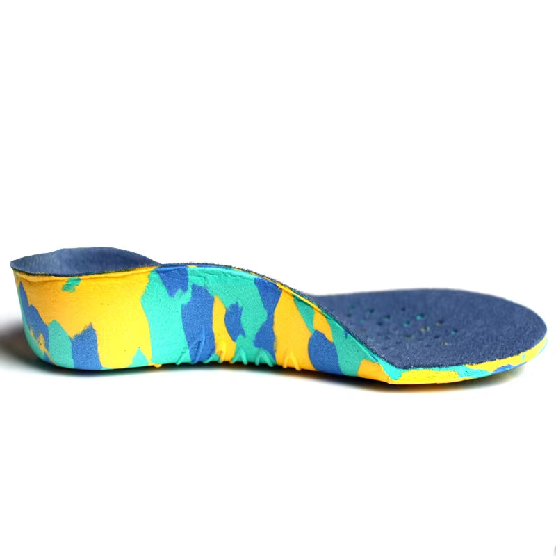 Kid's arch support inserts for flat feet and pronation, offering foot stability & pain relief in children's shoes.