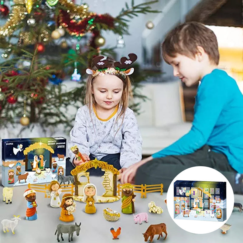 Kids' Advent Calendar, a fun and interactive way to teach children about the Nativity story.