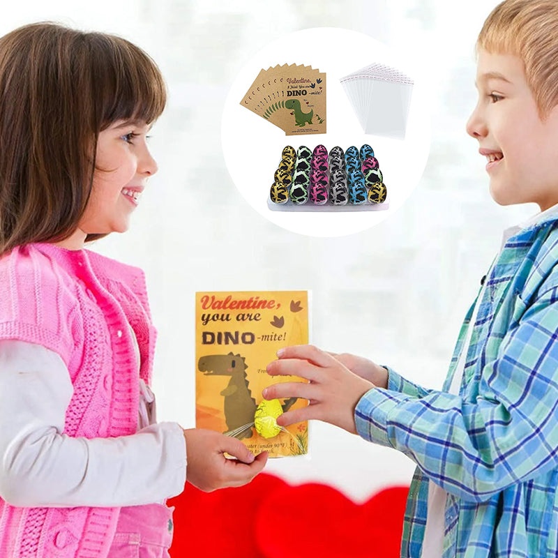 Kids' dinosaur hatching egg activity set, 24 pcs, perfect for kids toys and party favors