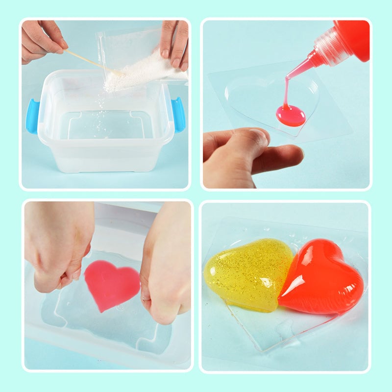 Gift for kids: neatly packaged Kids' DIY Aqua Gel Sensory Toy Set, ready for gifting