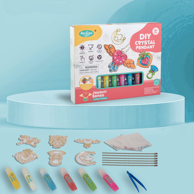 Crystal art painting kit featuring a butterfly design, a fun and engaging kids' activity
