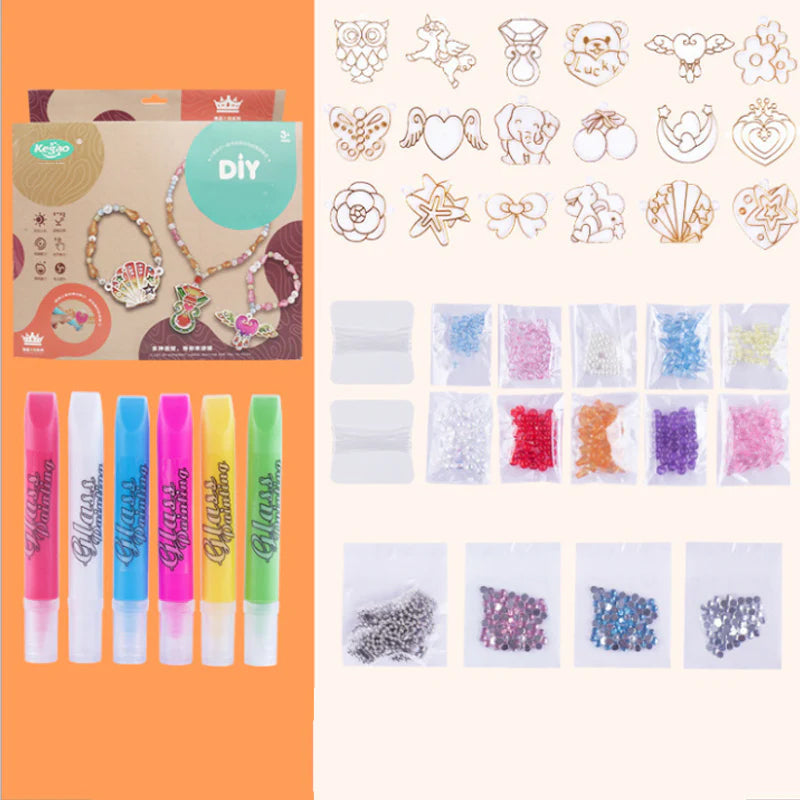 Gift-ready Kids Crystal Art Painting Kit, perfect for birthdays and creative play