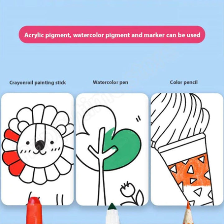 Large drawing paper roll for kids, self-adhesive, ideal for wall art and collaborative coloring activities