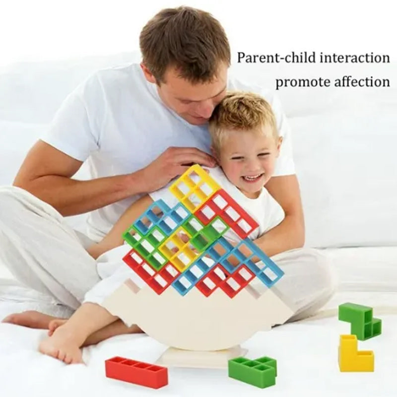 A white background shot of the Swing Stack-Up Balance Toy, perfect for product display.