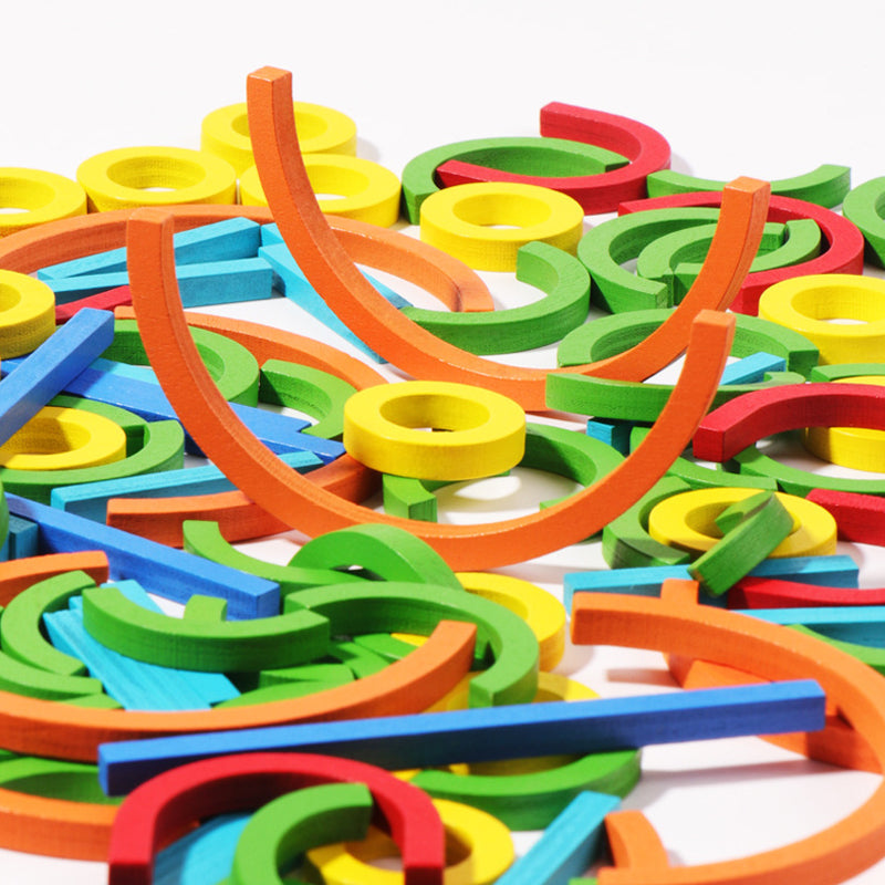 Gift-boxed Kids' Wooden Puzzle Logic Training Set, ideal educational toy for young learners