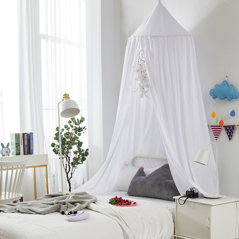 Versatile canopy bed net, suitable for a nursery or child's room, encouraging creative play.