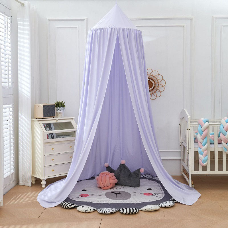 Soft polyester bed net, a charming bedroom accent that offers a cozy retreat for kids.