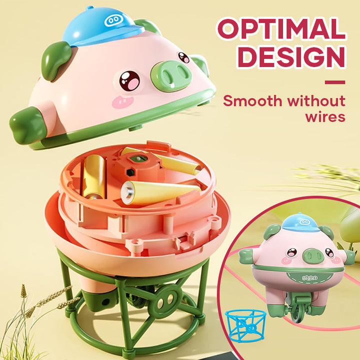 A children's wobbling balancing pig toy, ideal for interactive play and enhancing motor skills.