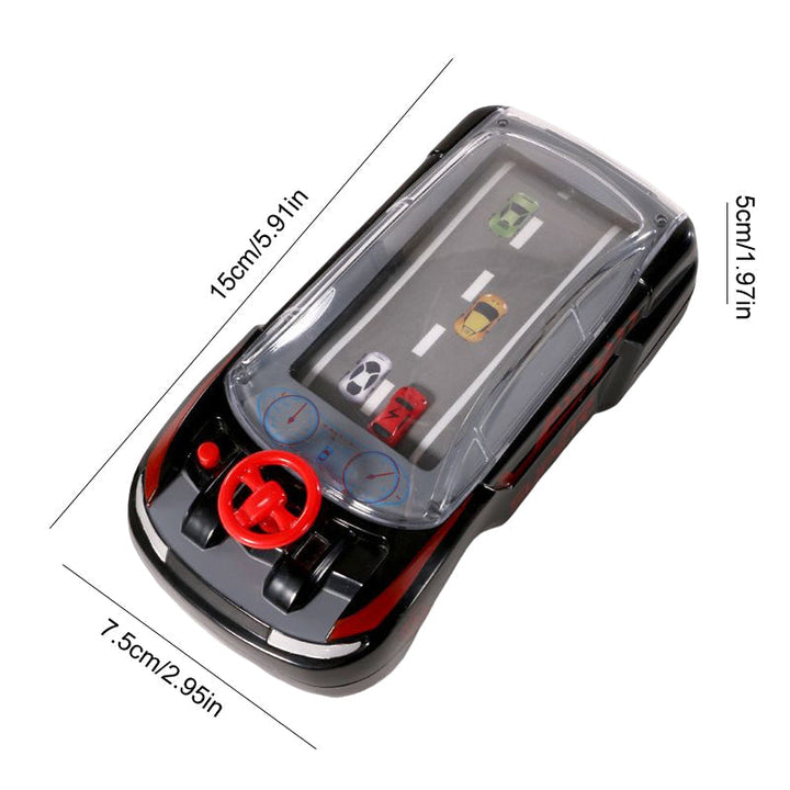 Packaging for Kids' Interactive Car Adventure Game, showing product features and age recommendations, educational toy