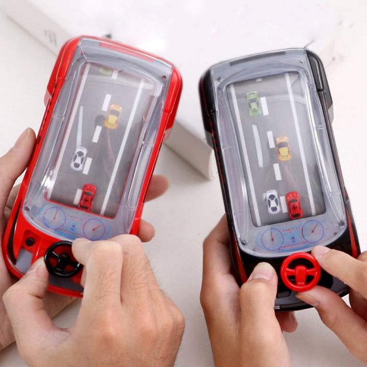 Side view of the Interactive Car Adventure Game, showcasing its compact design and interactive elements for kids