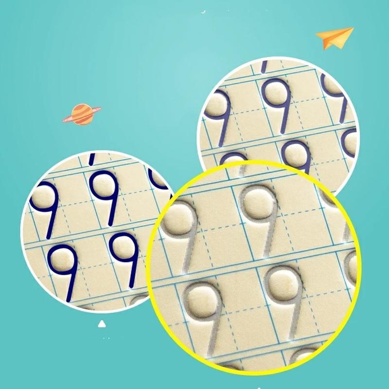 Handwriting practice copybook set for kids with invisible ink and reusable pages