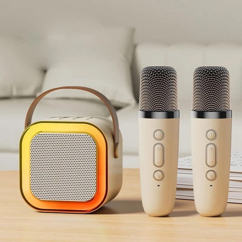 Durable mini karaoke machine for kids, built for hours of entertainment and play.