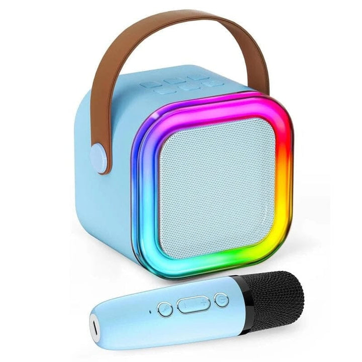 Kids' interactive musical toy: portable karaoke machine with wireless mics.
