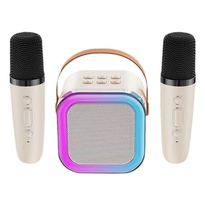 Child-safe mini karaoke machine, made from non-toxic materials for peace of mind.