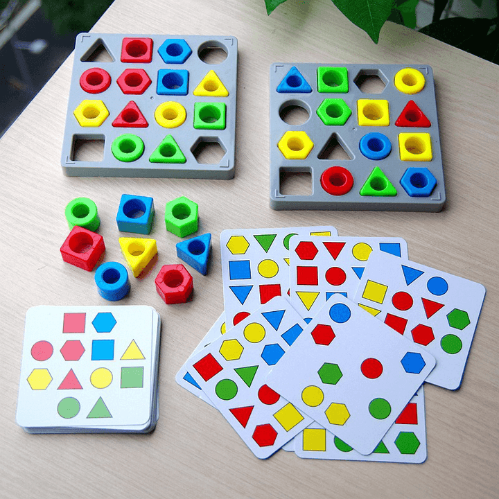 Durable plastic shape matching toy for kids, designed for long-lasting educational play
