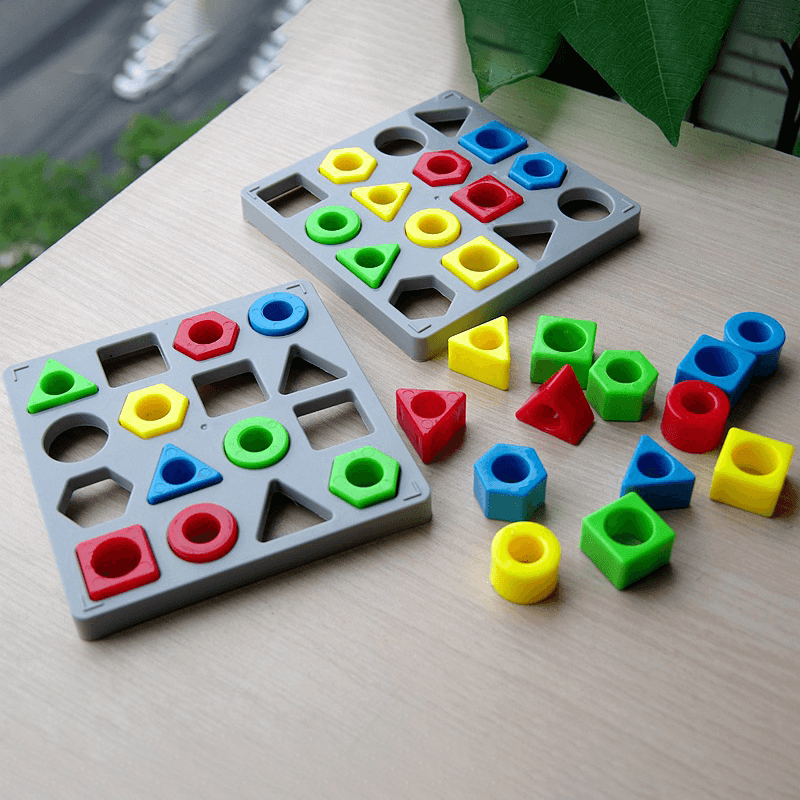 Kids' puzzle with chunky, colorful pieces for easy grasping, ideal for educational play