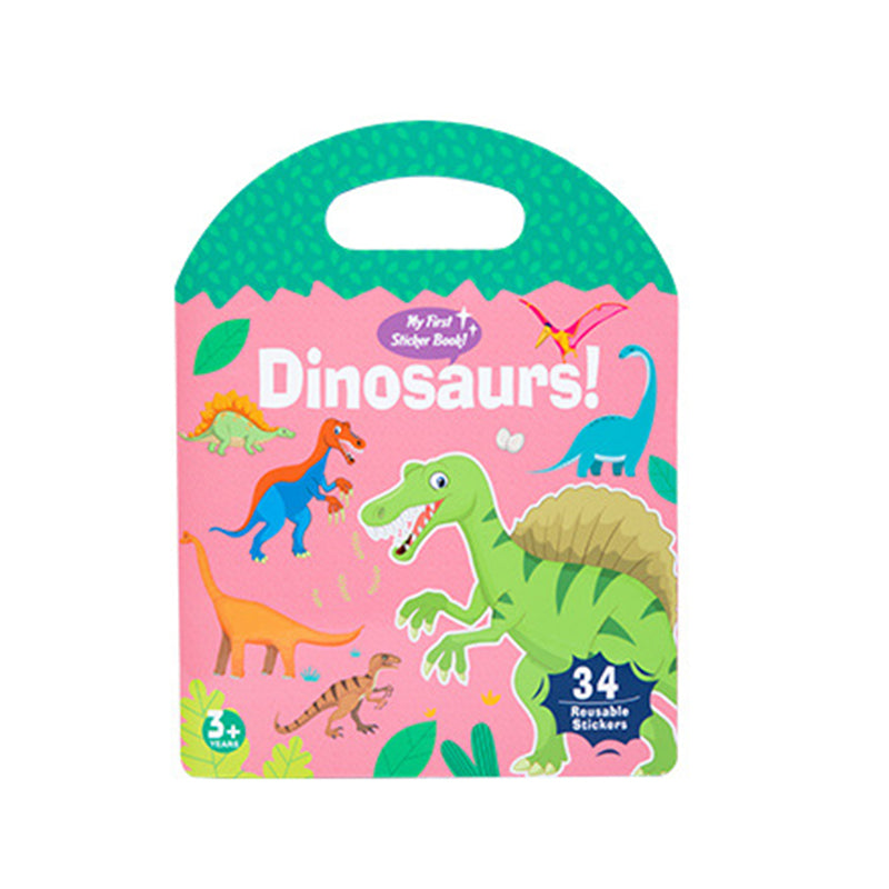 Quiet book for young learners, featuring different textures and interactive elements with stickers