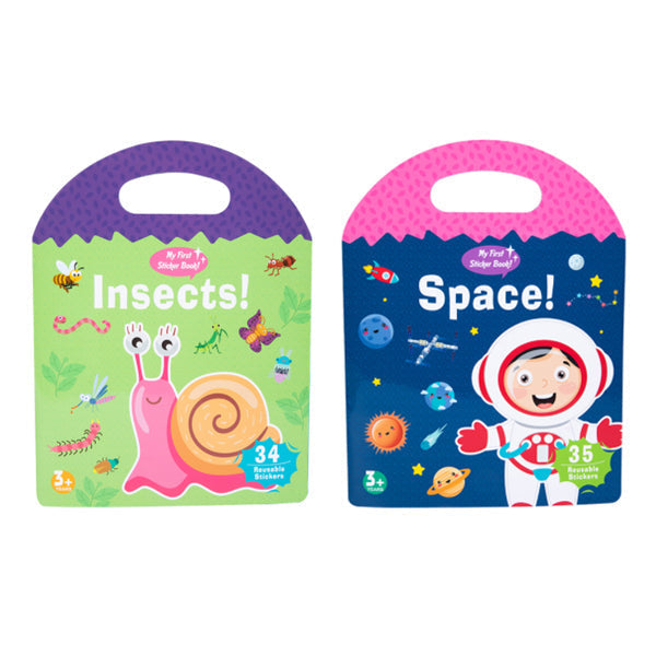 Parent and child bonding over a quiet book, placing jelly stickers together, an educational activity