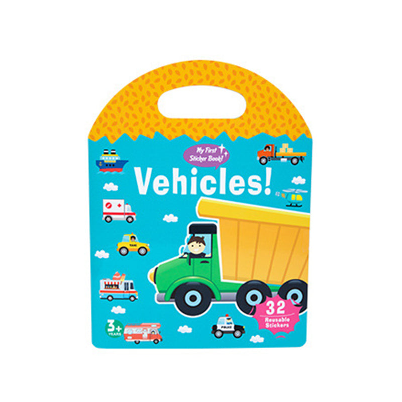 Travel-friendly quiet book and jelly sticker set, perfect for keeping kids entertained on the go