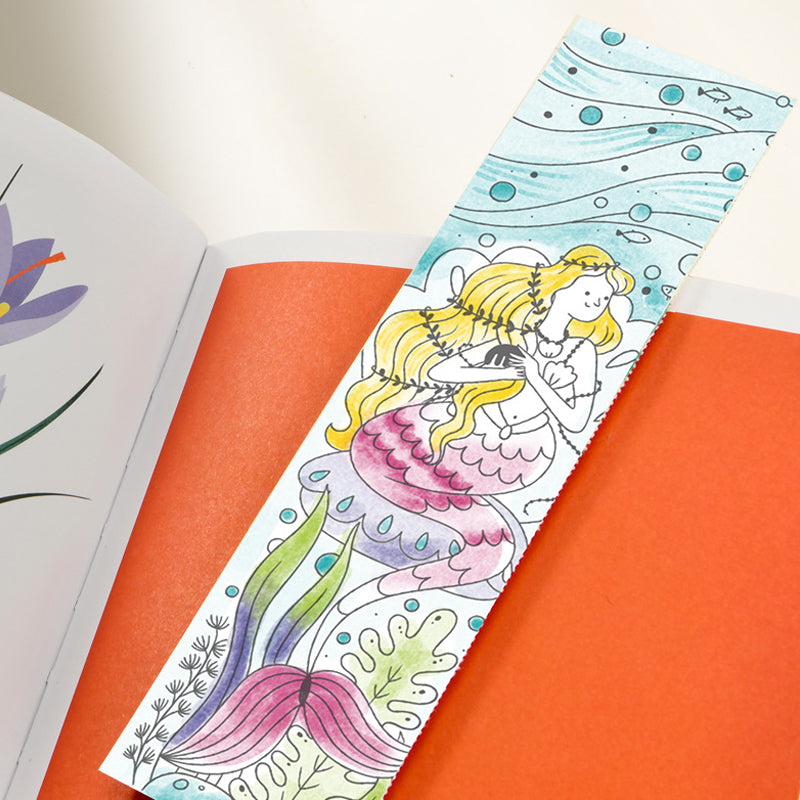 Brightly colored watercolor painting book for kids, compact and travel-friendly