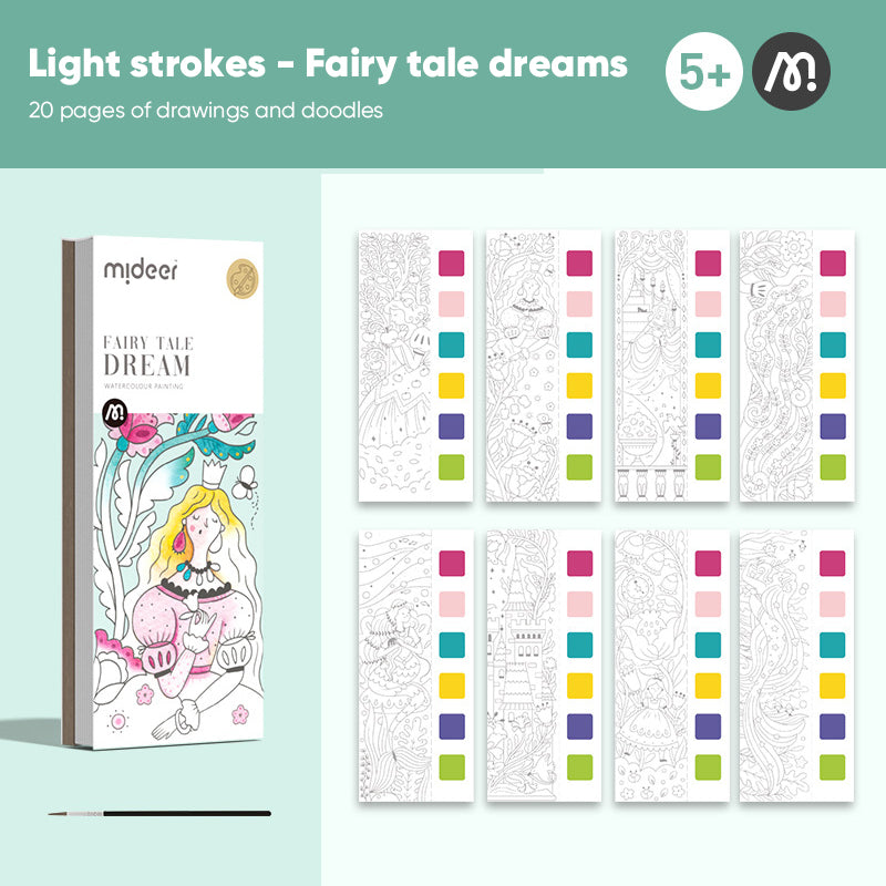 Kids' portable watercolor book: a complete painting experience in a small package