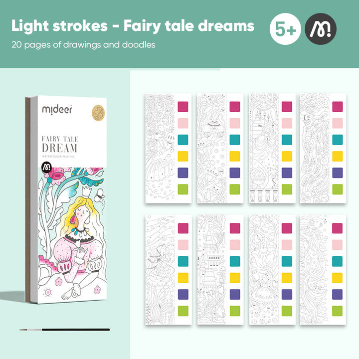 Kids' portable watercolor book: a complete painting experience in a small package