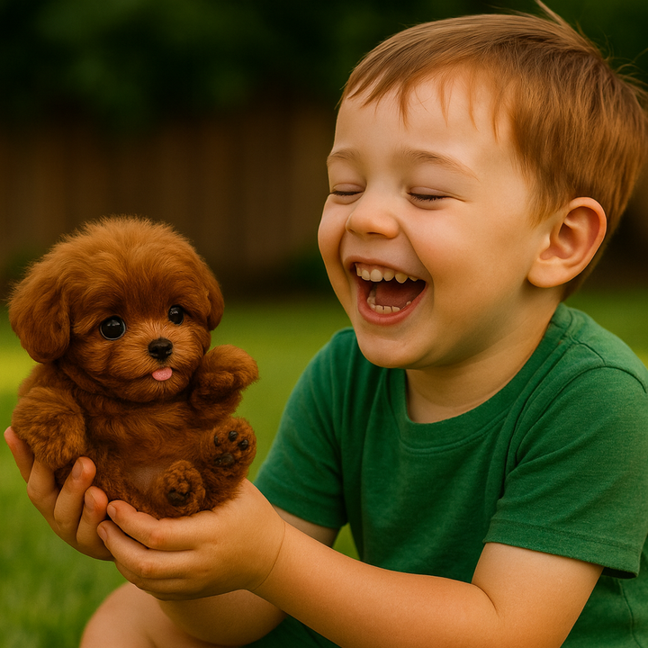Walking interactive puppy robot, a realistic electronic pet toy for children, perfect for active play.