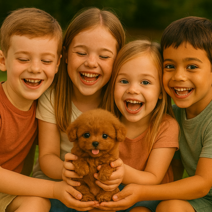 Plush interactive puppy robot toy, soft realistic electronic pet for kids, great children's gift.