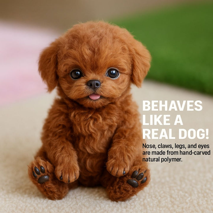 Engaging interactive puppy robot toy, a realistic electronic pet with sounds & movement for kids.