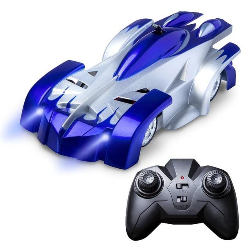 Yellow wall climbing remote control car for kids, a novelty toy perfect for indoor adventures and boys/girls gifts