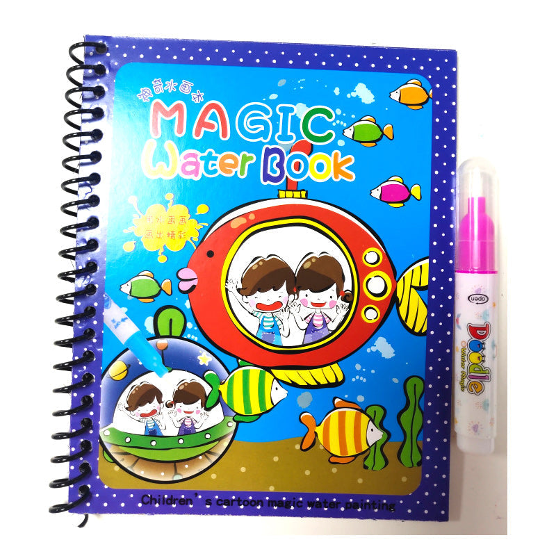 Set of different themed Magic Water Coloring Books: zoo animals, ocean life, and dinosaurs