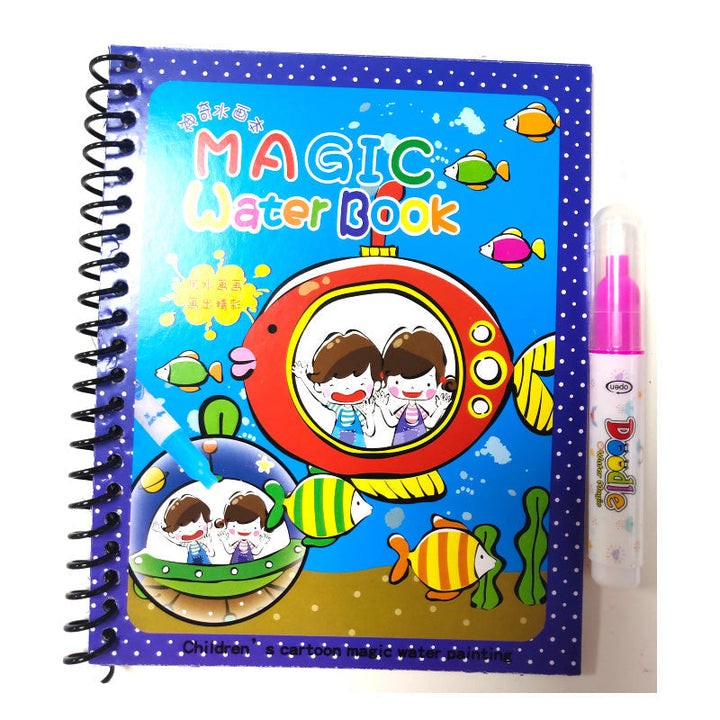 Set of different themed Magic Water Coloring Books: zoo animals, ocean life, and dinosaurs