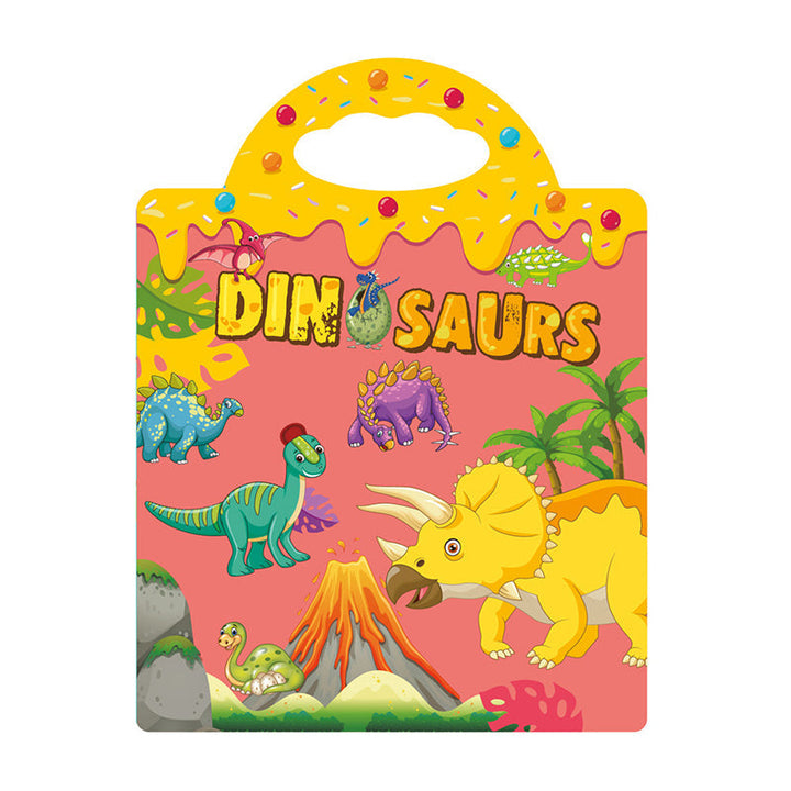 Educational Reusable Sticker Book kit for toddlers, including themed scenes & many stickers