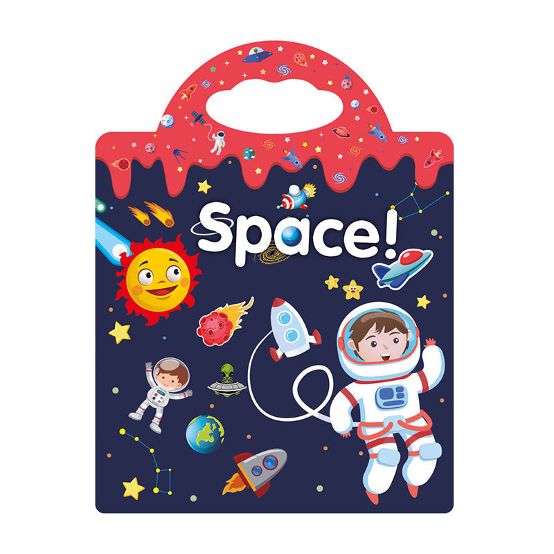 Toddler's interactive Reusable Sticker Book, perfect for fostering creativity & educational growth