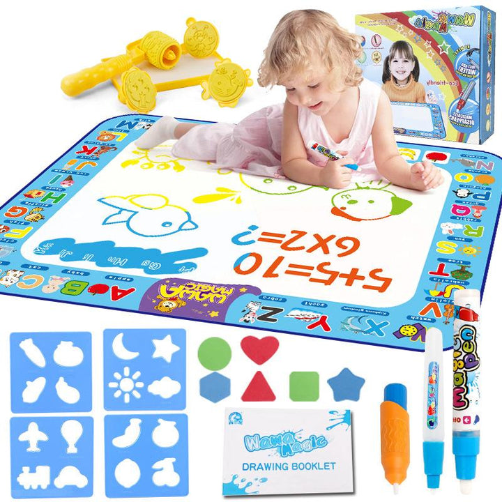 Kids' Reusable Water Drawing Mat for creative, mess-free play, educational toy for children's art